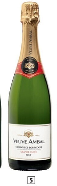 Colruyt Crémant de bourgogne a.o.p. 'grande cuvée' brut veuve ambal 75 cl aanbieding