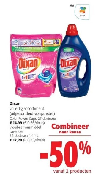 Colruyt Dixan color power caps 27 dosissen aanbieding