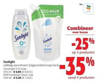 Colruyt Sunlight volledig assortiment aanbieding