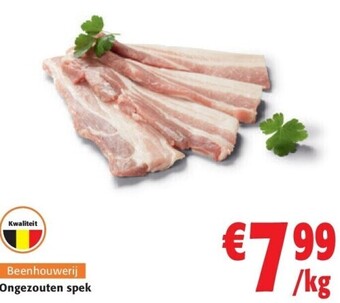 Colruyt Ongezouten spek aanbieding