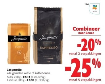 Colruyt Jacqmotte subtil 250 g aanbieding