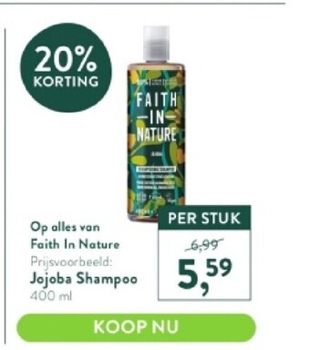Holland & Barrett Jojoba shampoo 400 ml aanbieding