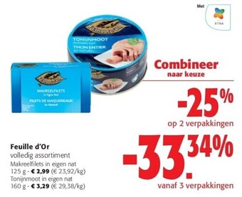 Colruyt Makreelfilets in eigen nat 125 g aanbieding