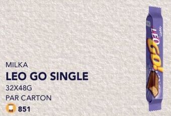 Bidfood MILKA LEO GO SINGLE 32 x 48g aanbieding