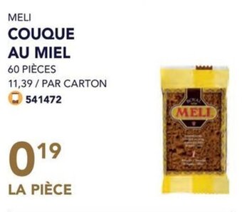 Bidfood MELI COUQUE AU MIEL 60 PIÈCES aanbieding