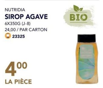 NUTRIDIA SIROP AGAVE 6 x 350g