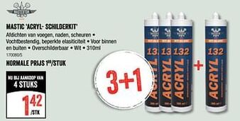 Mastic acryl- schilderkit