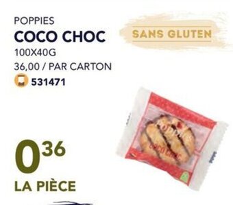 Bidfood POPPIES COCO CHOC aanbieding