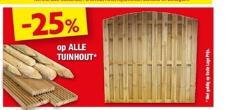 Hubo Op alle tuinhout aanbieding