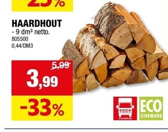 Hubo Haardhout aanbieding