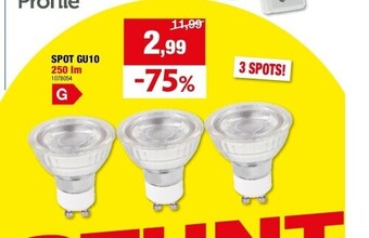 Hubo Spot gu10 250 lm aanbieding