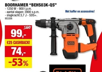 Hubo Boorhamer “behs03k-qs” aanbieding