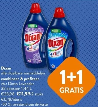 OKay Dixan alle vloeibare wasmiddelen combineer & profiteer aanbieding