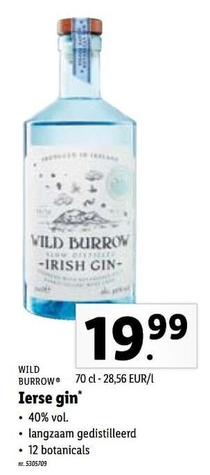 Lidl Ierse gin aanbieding