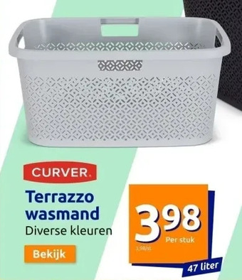 Action Curver terrazzo wasmand aanbieding