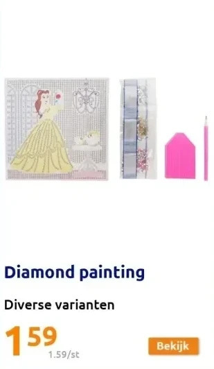 Action Diamond painting aanbieding