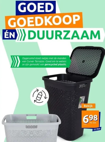Action Curver terrazzo wasmand aanbieding