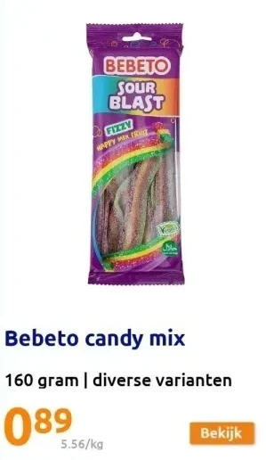 Action Bebeto candy mix aanbieding