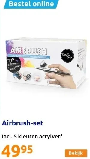 Action Airbrush set aanbieding