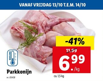 Lidl Parkkonijn aanbieding