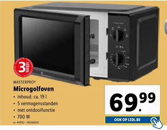 Lidl MASTERPRO Microgolfoven aanbieding