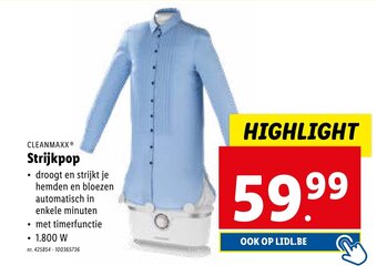 Lidl CLEANMAXX Strijkpop aanbieding