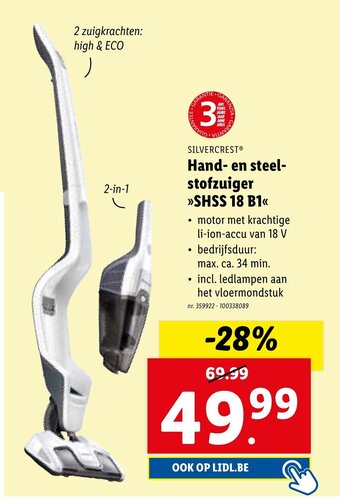 Lidl Hand- en steel stofzuiger aanbieding