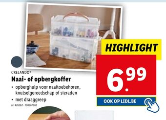 Lidl CRELANDO Naai- of opbergkoffer aanbieding