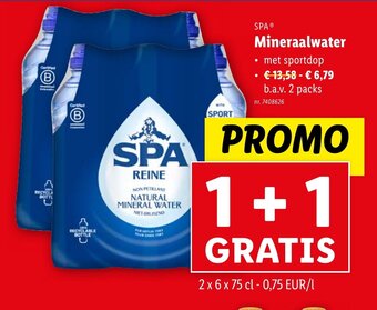 Lidl SPA Mineraalwater aanbieding