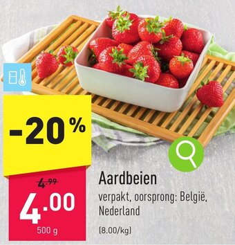 ALDI Aardbeien 500 g aanbieding