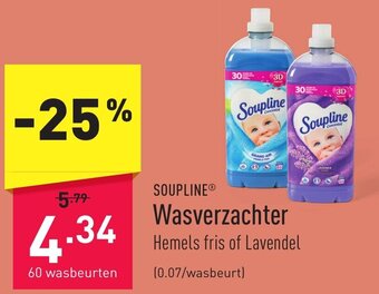 ALDI SOUPLINE Wasverzachter aanbieding