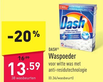 ALDI DASH Waspoeder aanbieding