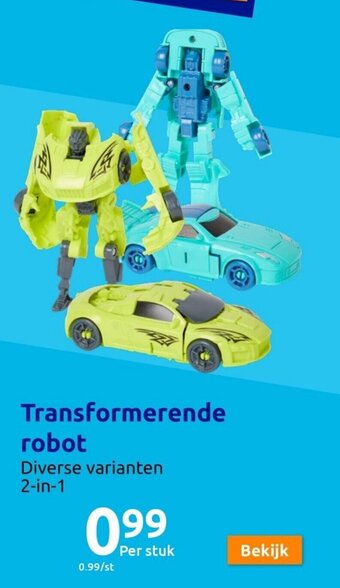 Action Transformerende robot aanbieding