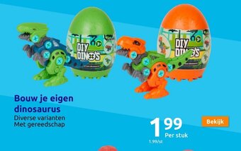 Action Bouw je eigen dinosaurus aanbieding