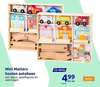 Mini Matters houten autobaan