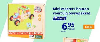 Action Mini Matters houten voertuig bouwpakket aanbieding