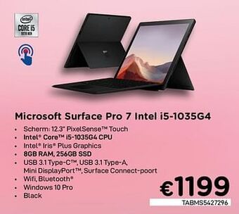 Microsoft surface pro 7 intel i5-1035g4