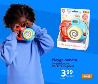 Action Playgo camera aanbieding