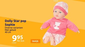 Action Dolly Star pop Sophie aanbieding