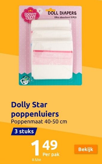 Action Dolly Star poppenluiers aanbieding