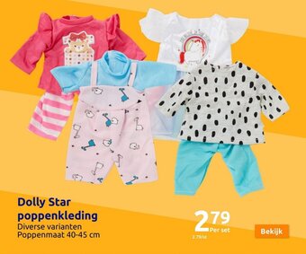 Action Dolly Star poppenkleding aanbieding