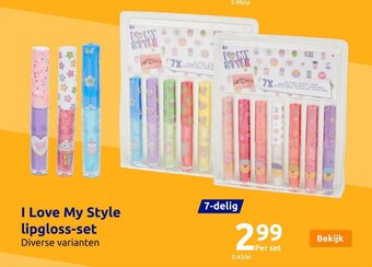 Action I Love My Style lipgloss-set aanbieding