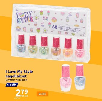 Action I Love My Style nagellakset aanbieding
