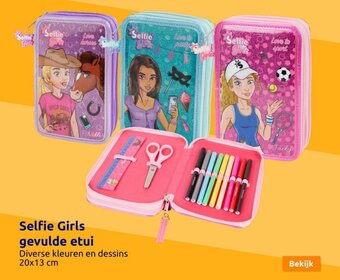 Action Selfie Girls gevulde etui aanbieding
