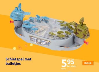 Schietspel met balletjes