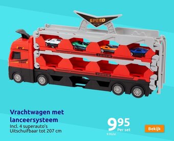 Vrachtwagen met lanceersysteem