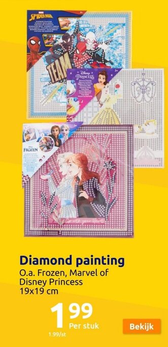 Action Diamond painting aanbieding