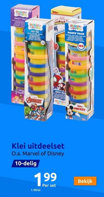 Action Klei uitdeelset aanbieding