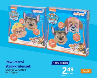 Action Paw Patrol strijkkralenset aanbieding