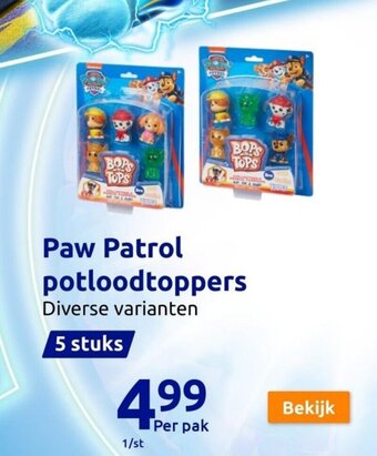 Action Paw Patrol potloodtoppers aanbieding